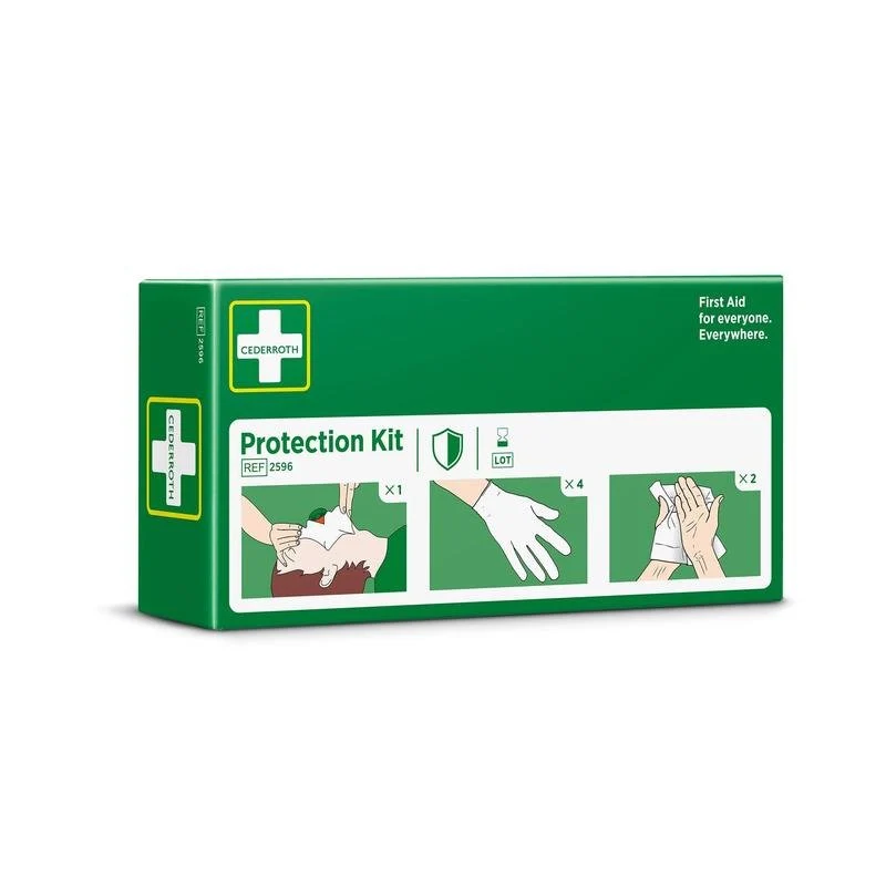 Beschermingsset (inclusief handschoenen, veiligheidshuidreiniger, Atemanda met één wegklep) | Pack (1 stuk)