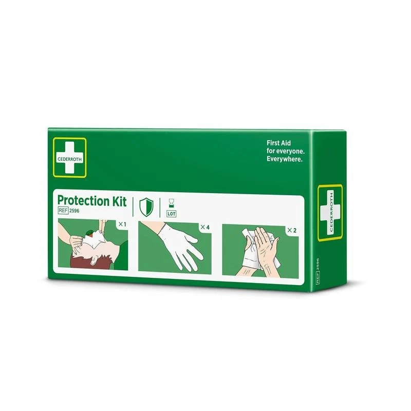 Beschermingsset (inclusief handschoenen, veiligheidshuidreiniger, Atemanda met één wegklep) | Pack (1 stuk)