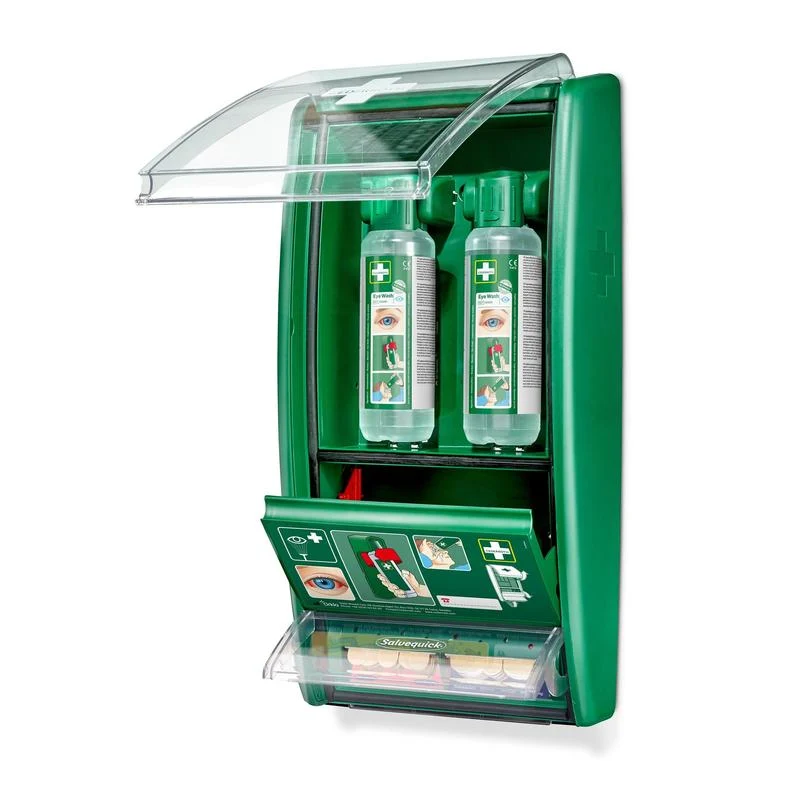 Cederrothin silmien huuhteluasema, mukaan lukien 2 x 500 ml pulloa 725200, Salvaquick -päällysteen annostelijassa viite 49...