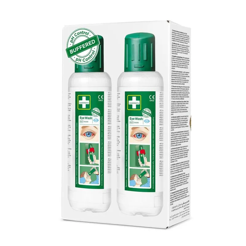 Průmyslový stupeň Cederroth Eye Rinse 2 x 500 ml, 2-pak | Paczka (2 sztuki)