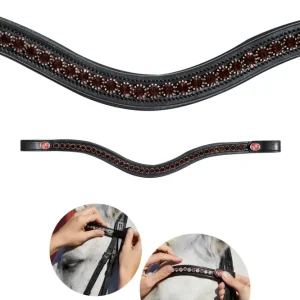 Frontalera de cristal FlexiLoop® de Kieffer Black/Brown F 10m Patch Cable