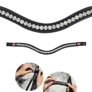 Frontalera de cristal FlexiLoop® de Kieffer Black/Clear F 10m Patch Cable