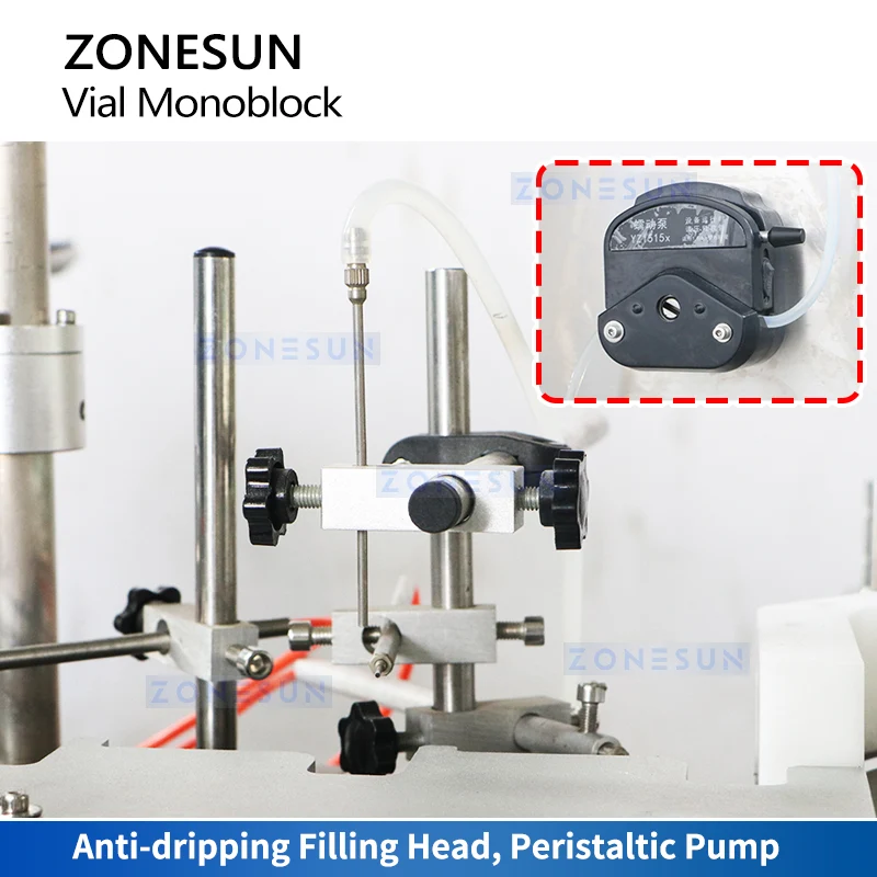 ZONESUN ZS-AFC41 Automatic Vial Filling & Crimping Machine Pharma Packaging