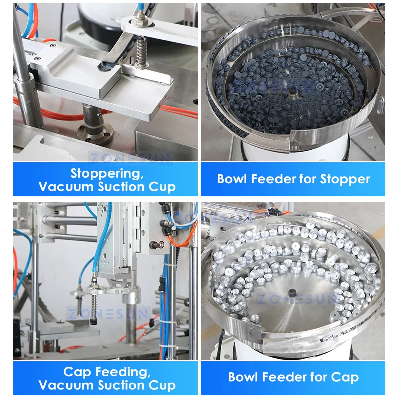 ZONESUN ZS-AFC41 Automatic Vial Filling & Crimping Machine Pharma Packaging