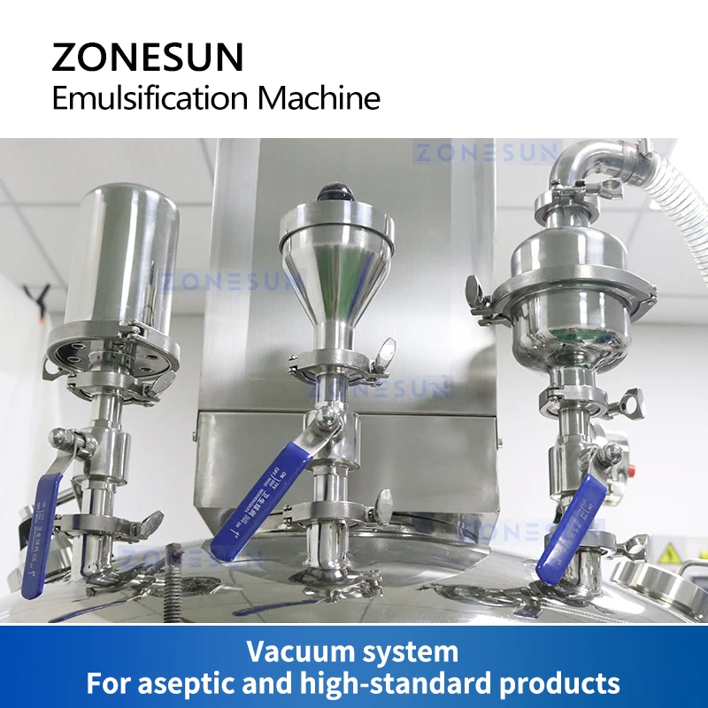 ZONESUN ZS-EM300 Vacuum Emulsifying Mixer Creams & Liquids