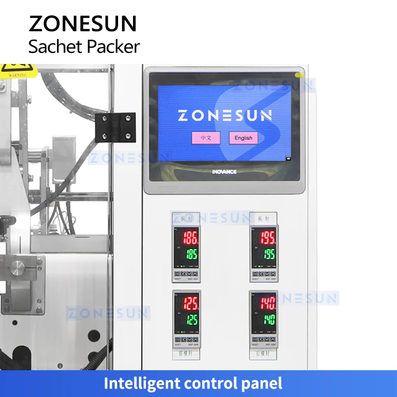 Zonesun ZS-FS04 Dual Lanes Sachet Paste Filling Sealing Machine VFFS Packing Equipment