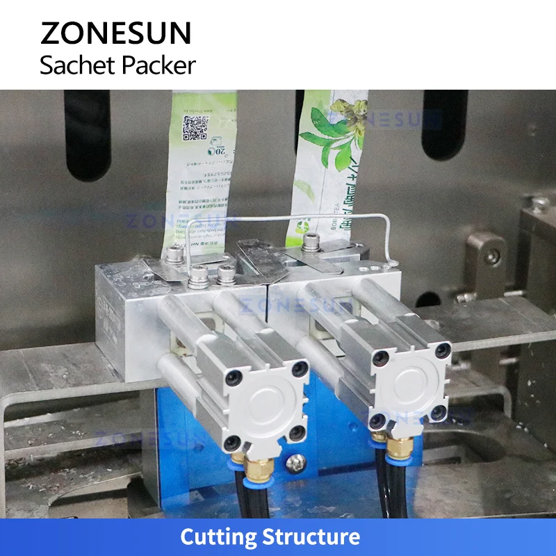Zonesun ZS-FS04 Dual Lanes Sachet Paste Filling Sealing Machine VFFS Packing Equipment