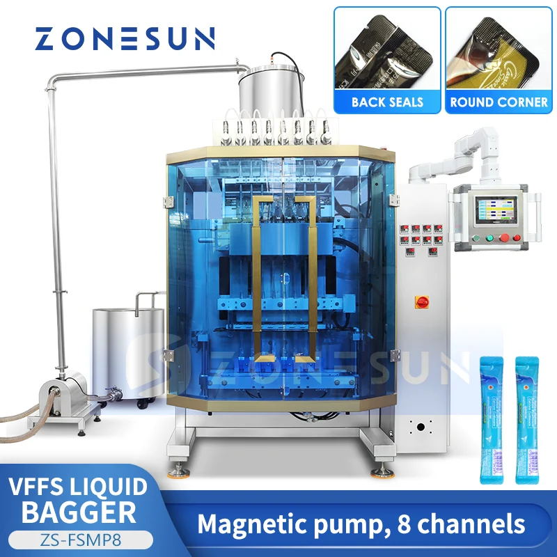 ZONESUN ZS-FSMP8 Multi-Channel VFFS Liquid Bagging Machine