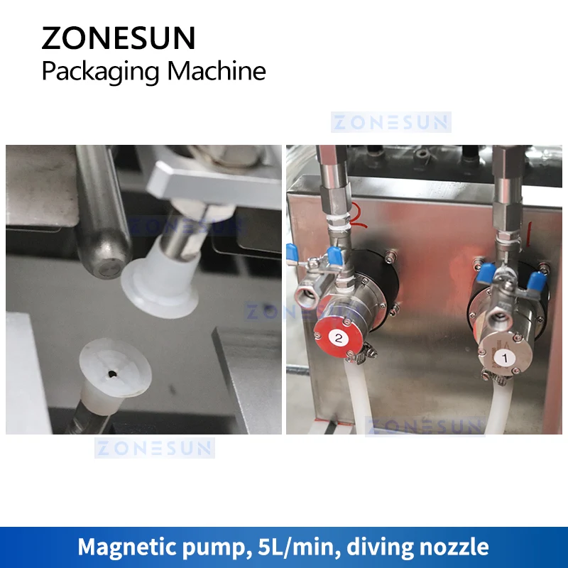 ZONESUN ZS‑MS2TGF Automatic 2‑Nozzle Facial Mask Packing Machine
