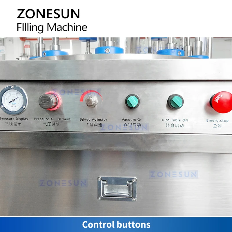ZONESUN ZS-PXF10 Perfume Vacuum Filling Machine Cosmetic Bottling Lines