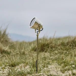 Cambridge Ground Floodlight – Polished Nickel