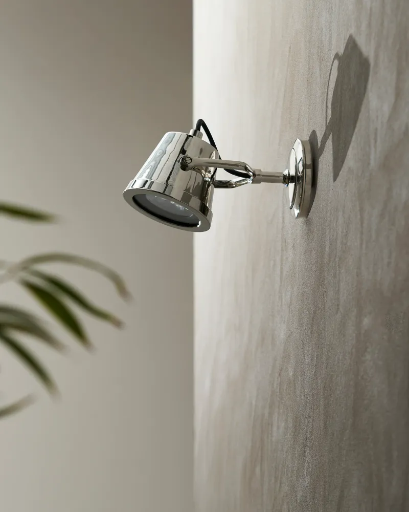 Deck Post Cambridge Wall Floodlight – Polished Nickel