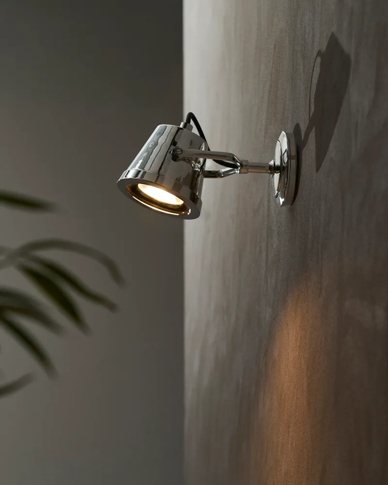 Deck Post Cambridge Wall Floodlight – Polished Nickel
