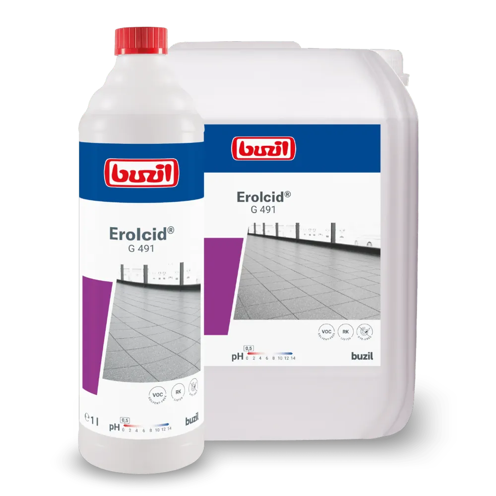 Buzil Erolcid® G 491 Saurer intensive cleaner porcelain stoneware tiles