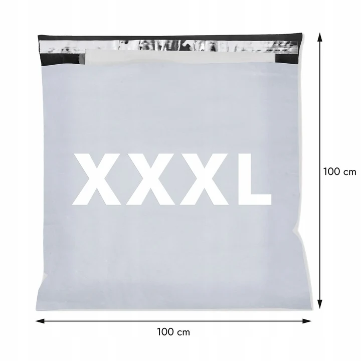 Šedé polyetylénové obálky pro kurýry XXXL 1000x1000mm 50ks