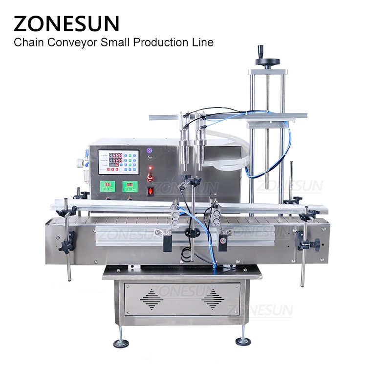 ZONESUN Small Automatic Bottle Filling Capping and Labeling Line