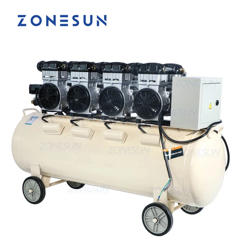 ZONESUN ZS-AC160L Powerful Pure Copper Piston Type Mute Oil-Free Air Compressor(SPECIAL OFFER)