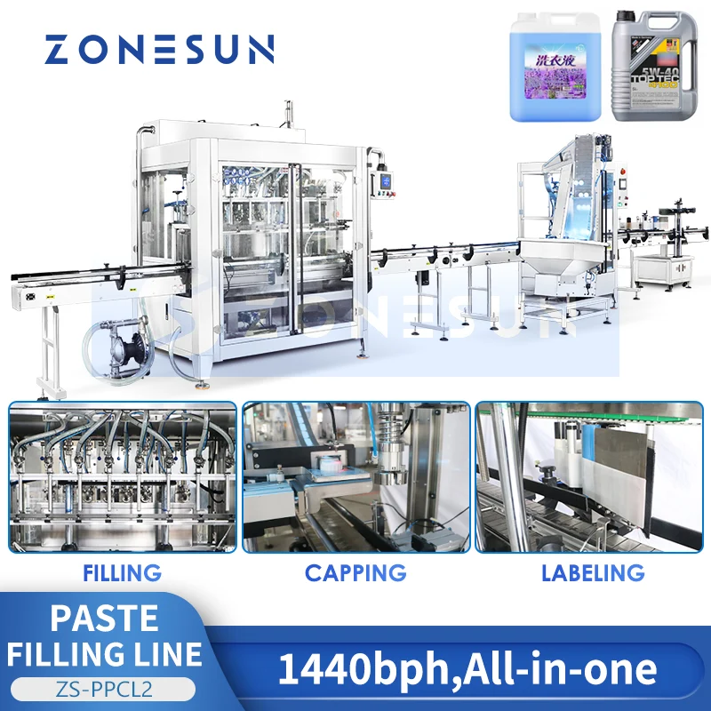 ZONESUN ZS-FAL180Z10 Automatic Filling, Capping & Labeling Line