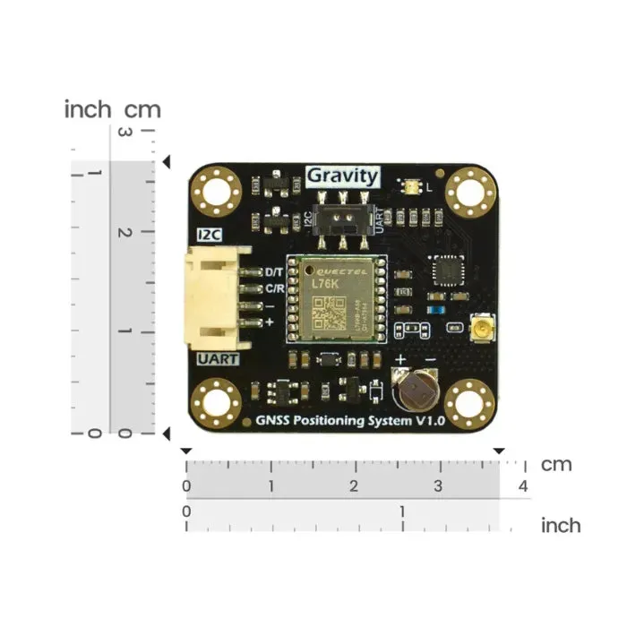 Gravity: GNSS GPS BeiDou přijímač modul (I2C/UART) - DFRobot