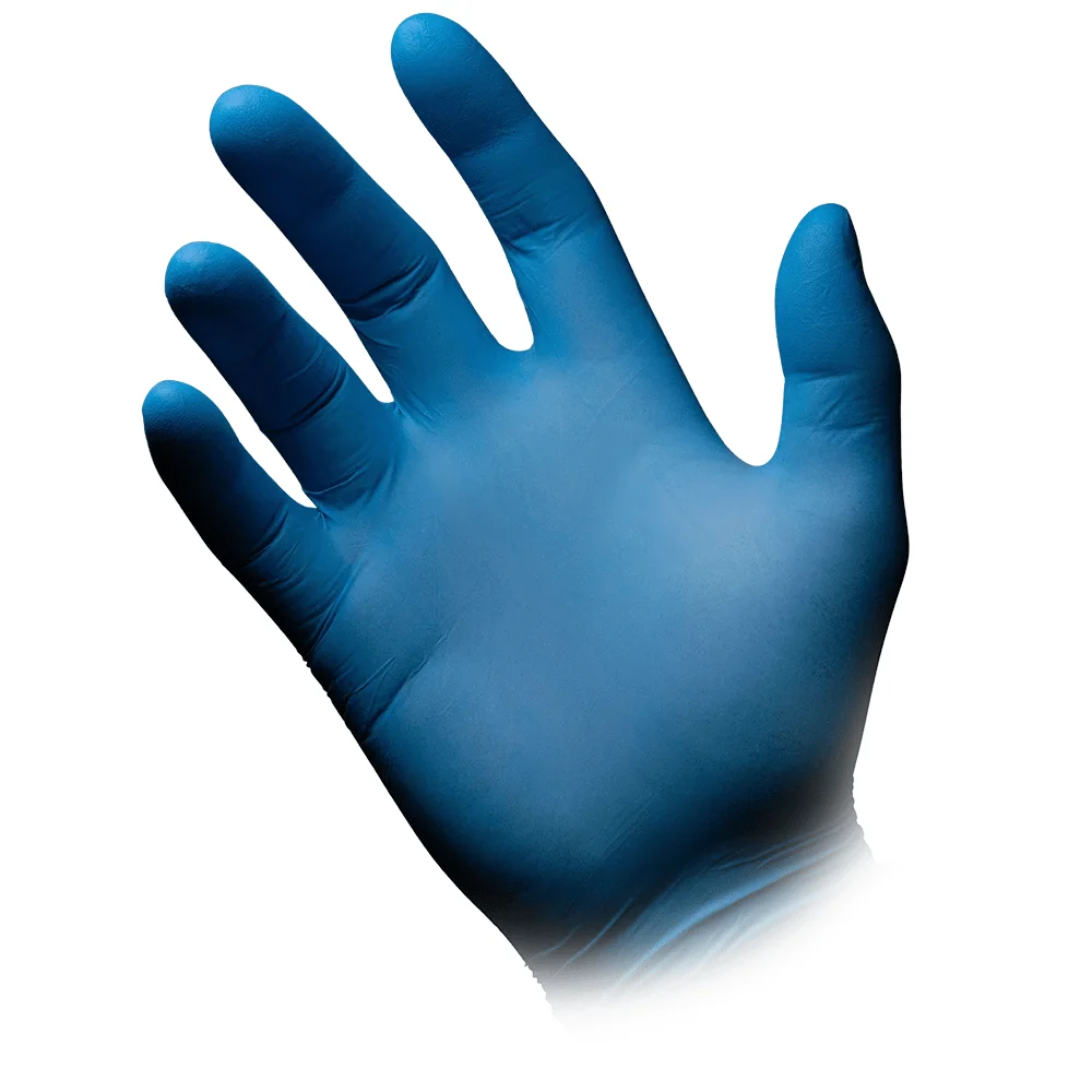 AMPri BLUE ECO-PLUS Nitrilhandschuhe puderfrei, Blau Xs