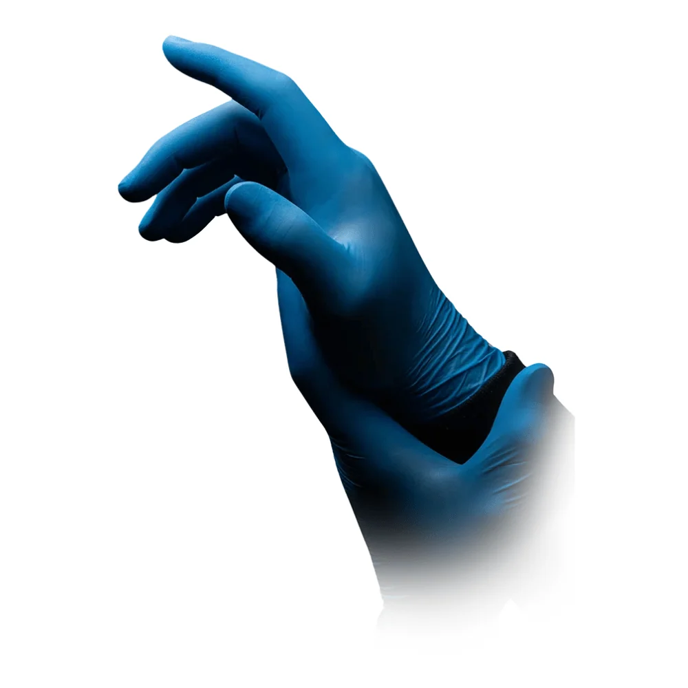 AMPri BLUE ECO-PLUS Nitrilhandschuhe puderfrei, Blau Xs