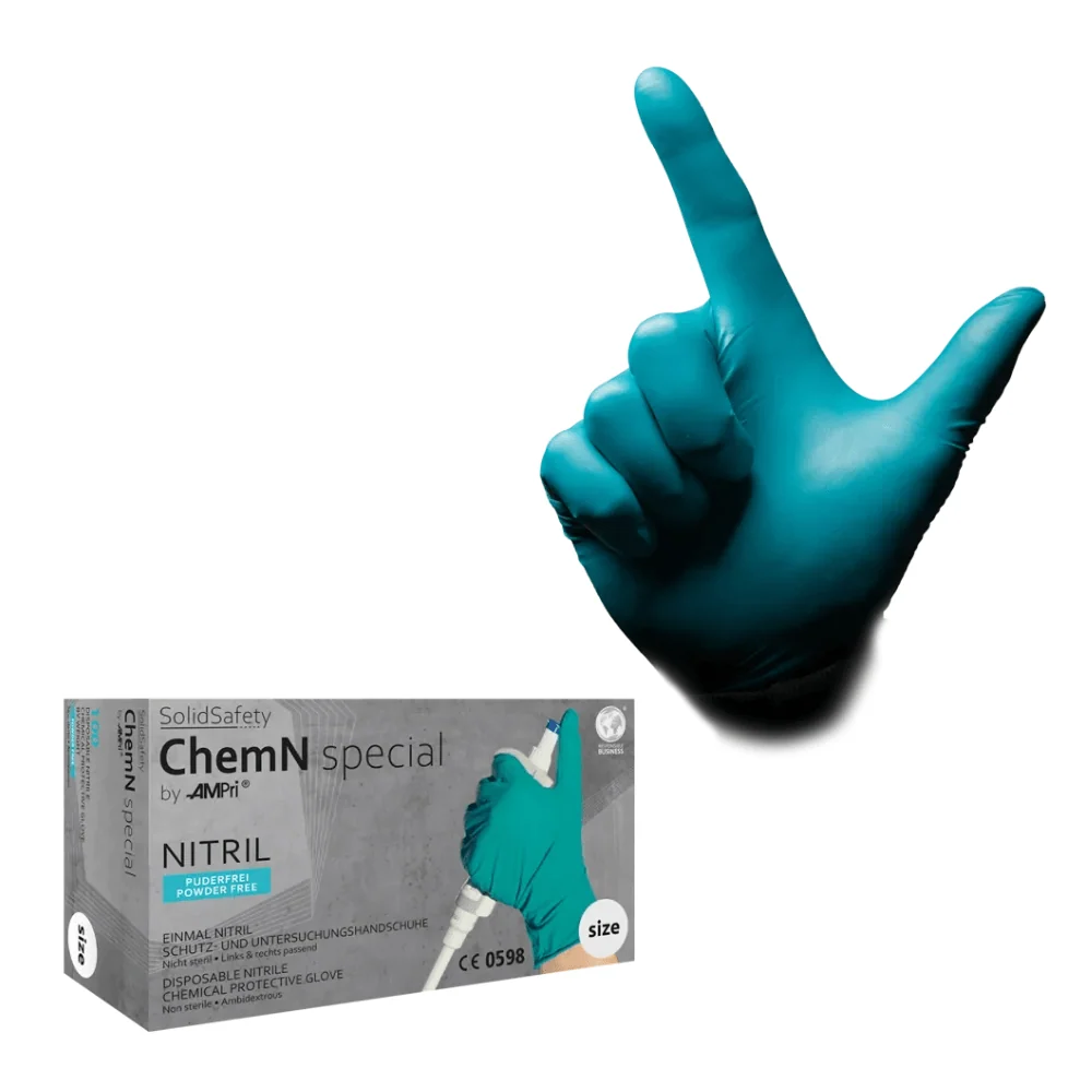 AMPri SolidSafety ChemN Special Nitril Chemikalienschutzhandschuhe S - XXL S