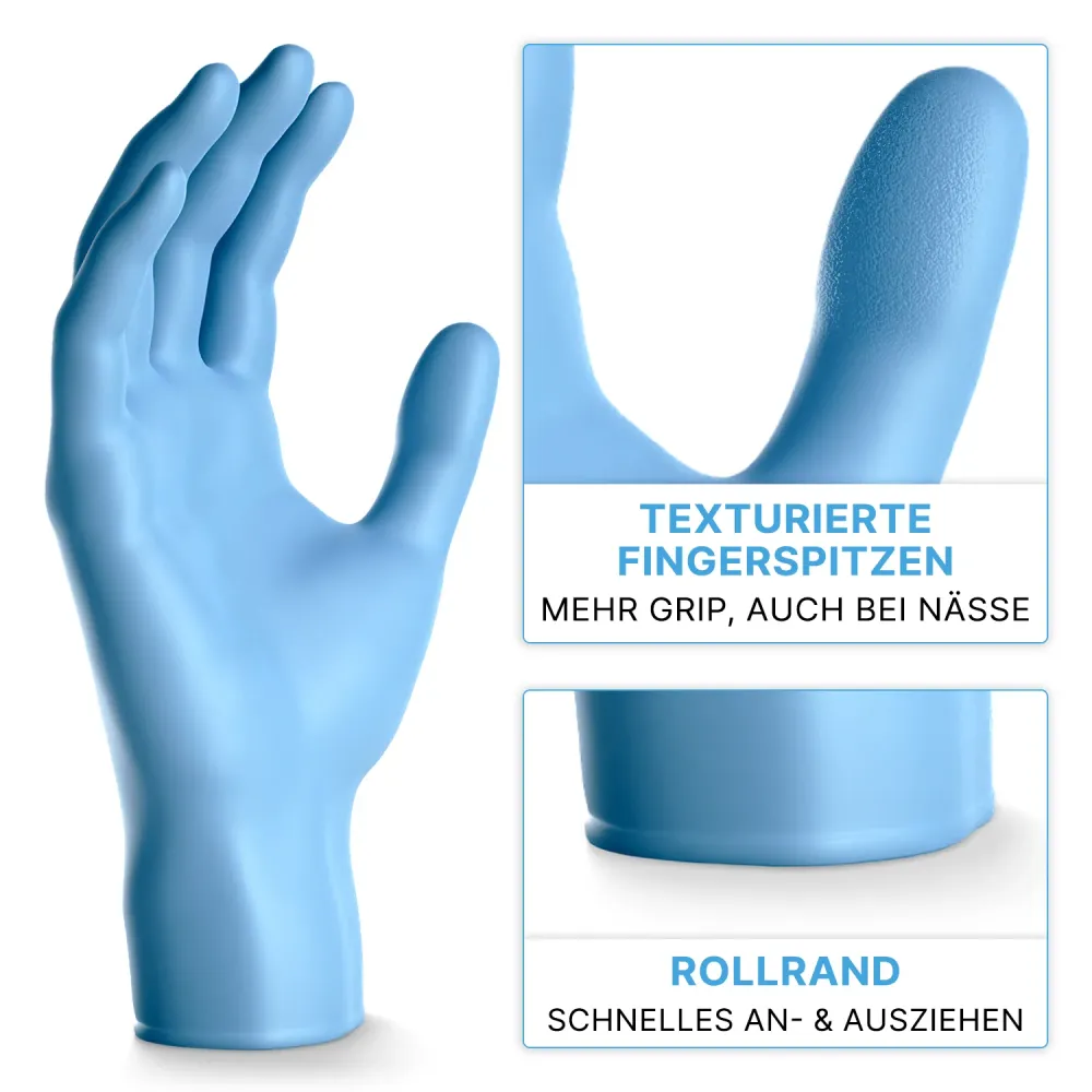 ARNOMED NITRIL BLUE XTRA STRONG Náhradní dicke Einmalhandschuhe aus Nitril Blau M