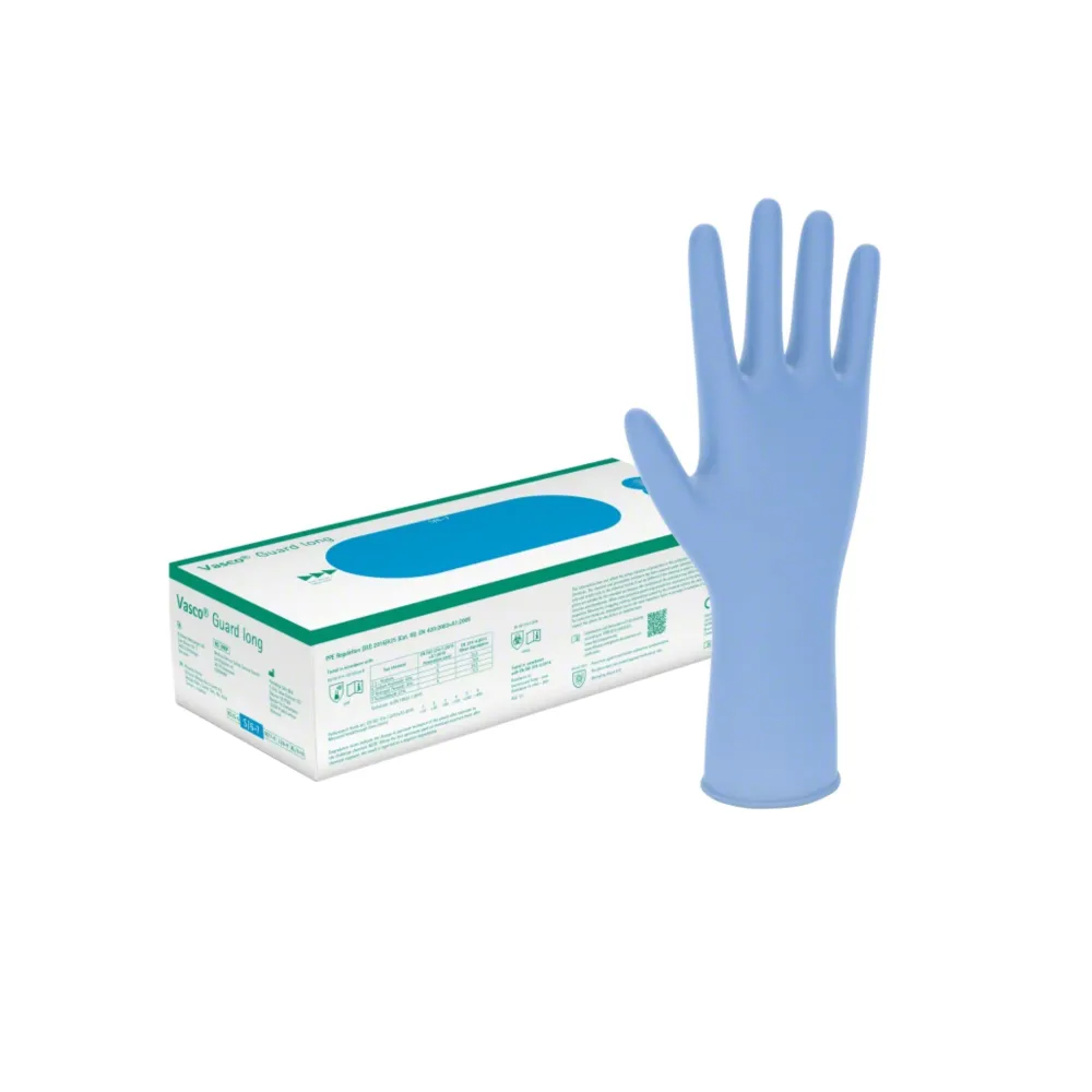 B. Braun Vasco® Guard Long, Exaws Gloves, Surplus Long, Velikost. M | Balení (100 kusů)