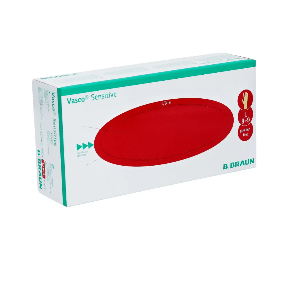 B. Braun Vasco® Sensitive Latex- Untersuchungshandschuhe S