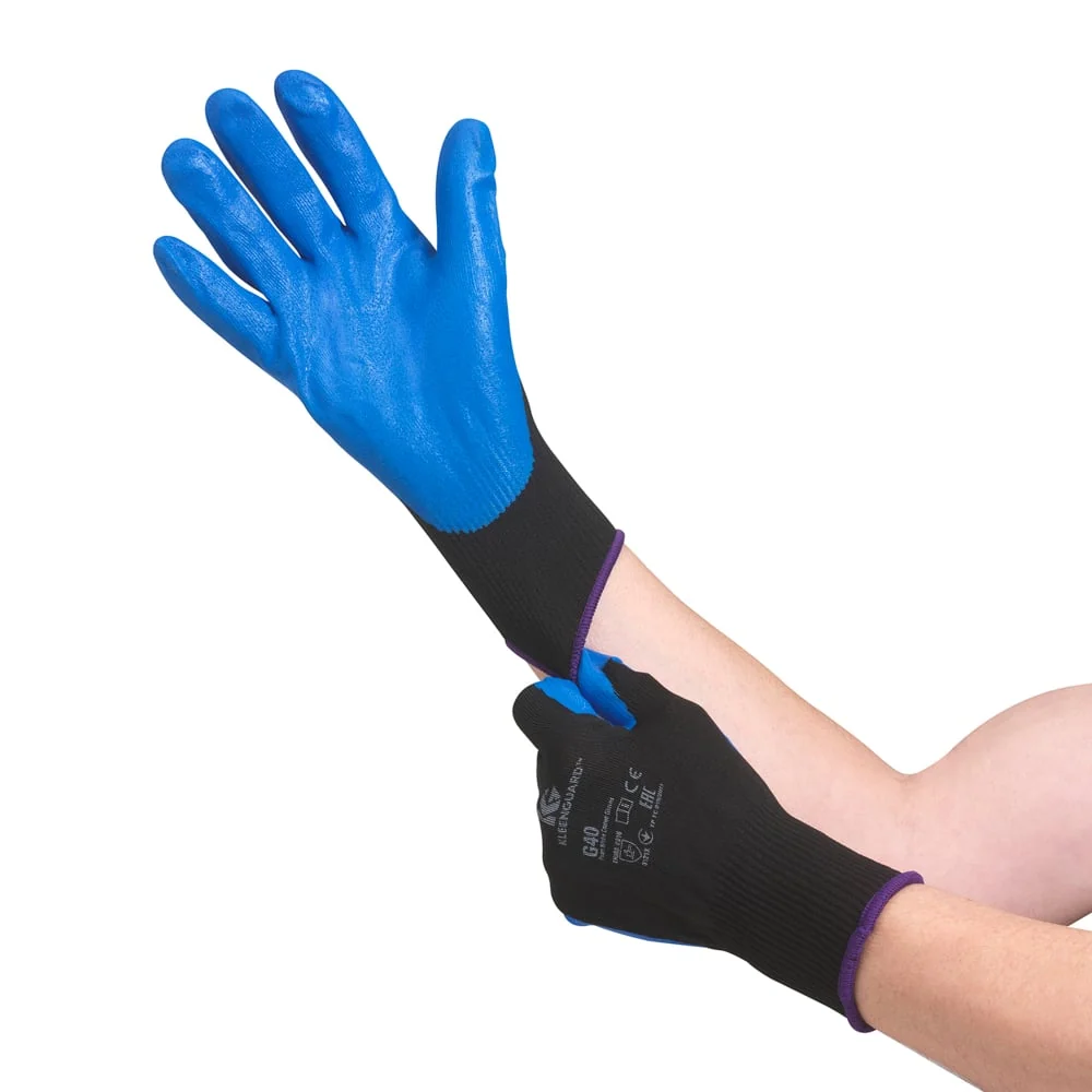 Kleenguard® G40 foam -coated gloves - hand -specific / blue 7