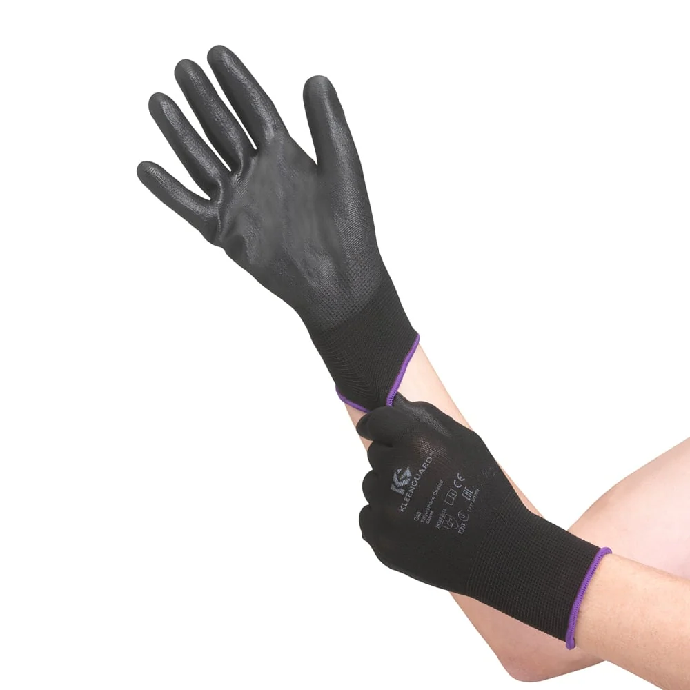 Kleenguard® G40 polyurethane -coated gloves - hand -specific couples / black 7