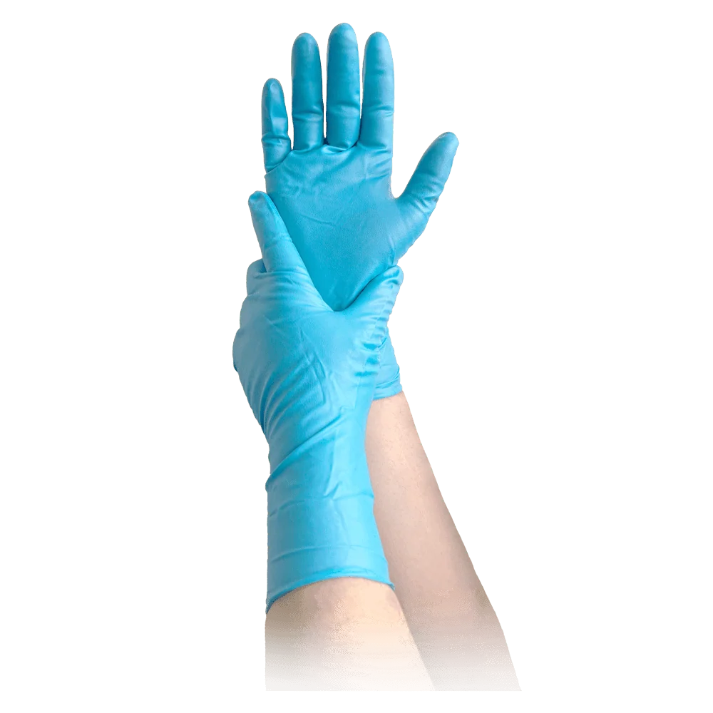 MaiMed-ChemGuard, unsteril, puderfrei Nitril-Vollschutz-Handschuh, 50St/Box L
