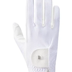 Roeck-Grip Lite Riding Gloves White 7
