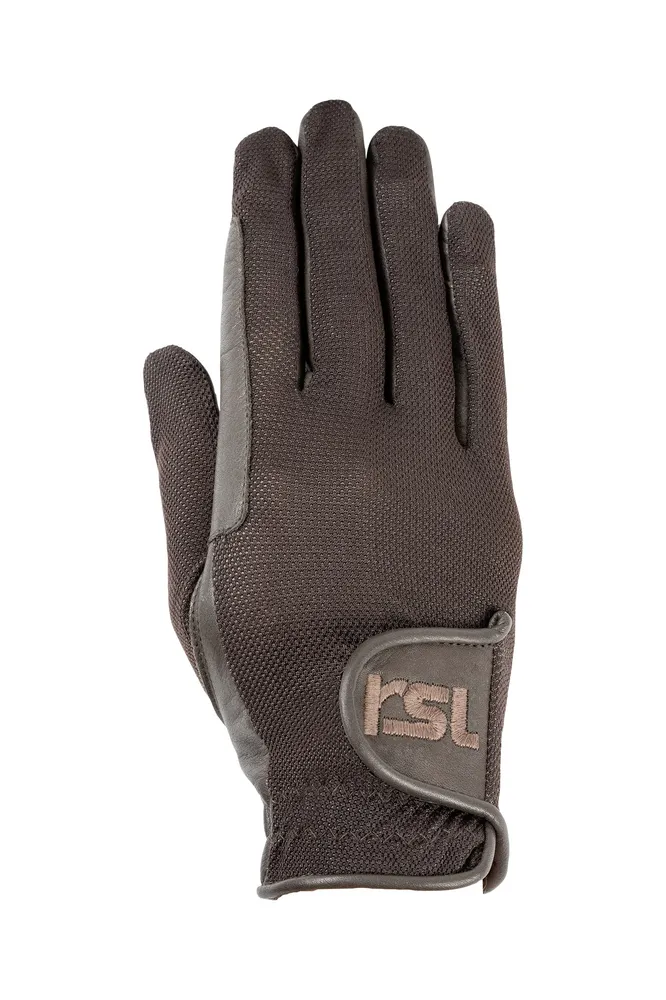 Santa Monica Leather Riding Gloves Brown 7,5