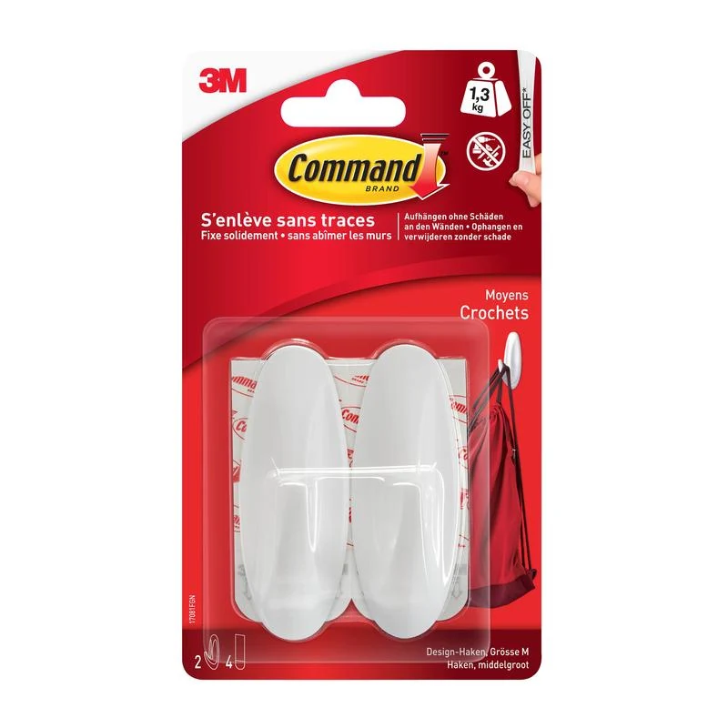 Command™ Medium Designer-Haken, 17081-FGN | Packung (1 Stück)