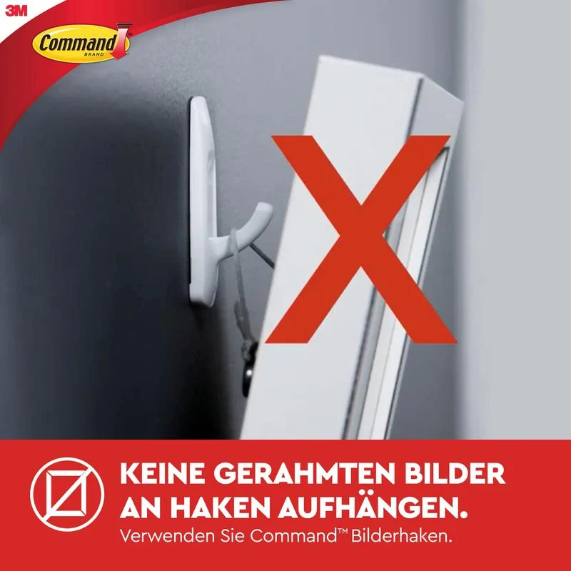Command™ Medium Designer-Haken, 17081-FGN | Packung (1 Stück)
