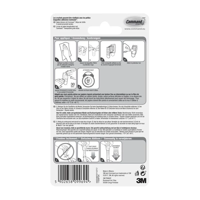 Command™ Mini-Haken, 17006 | Packung (1 Stück)