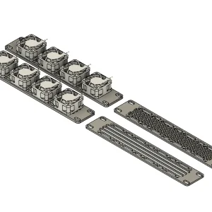 Zabezpečení Panneau de rack 10 pouces pour ventilateurs 40x40 Hvid