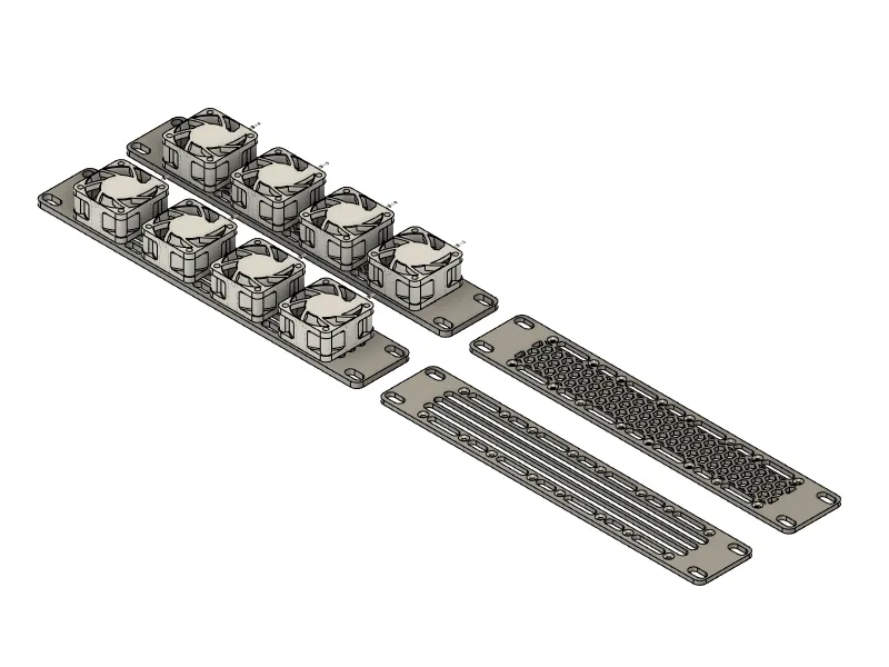 Zabezpečení Panneau de rack 10 pouces pour ventilateurs 40x40 Hvid