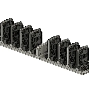 Zabezpečení Support de montage en rack 19" 2U pour 16 Raspberry Pi 5 Hvid