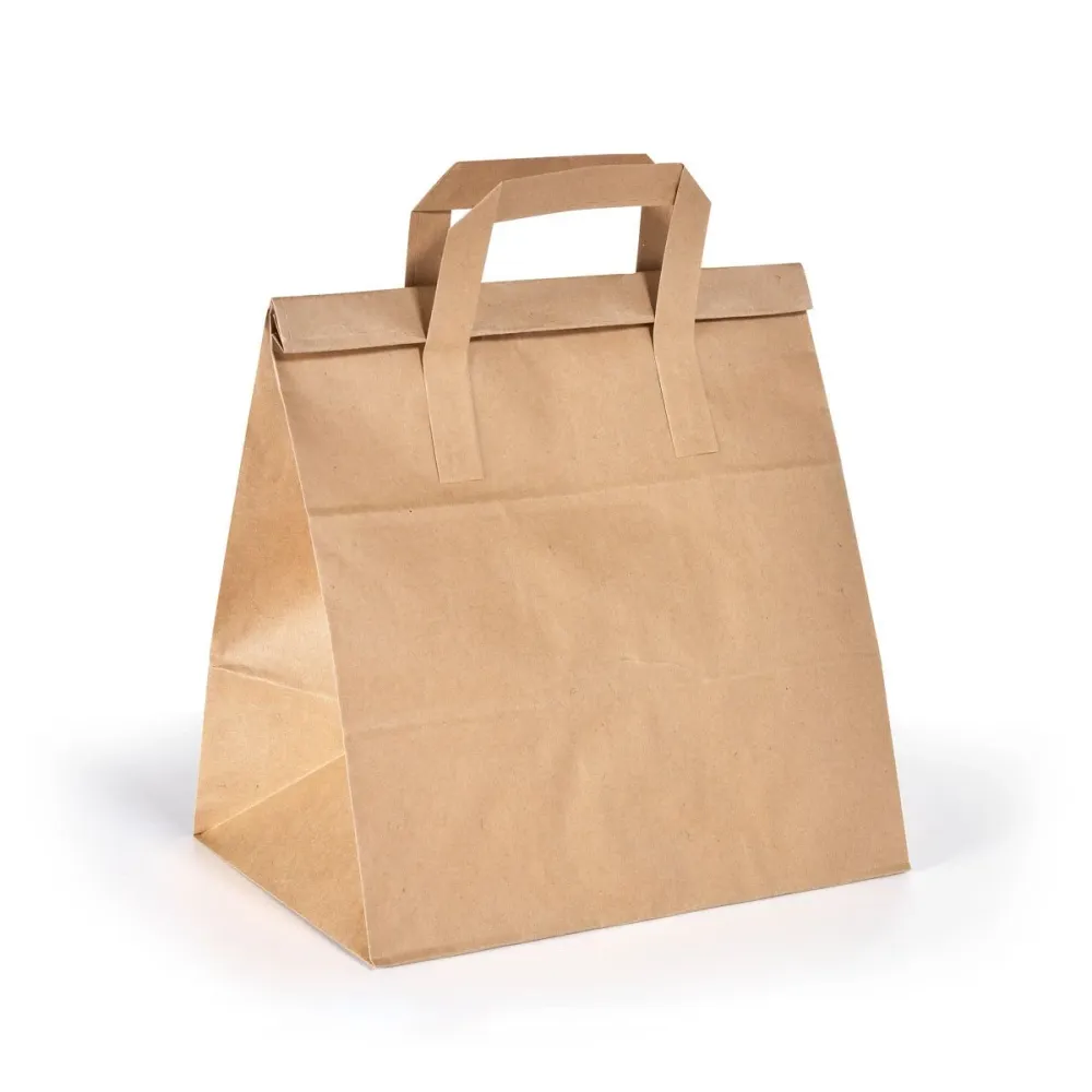BioPak Foldbag Medium Braun Papier FSC 240x170x290 | Packung (250 Stück)