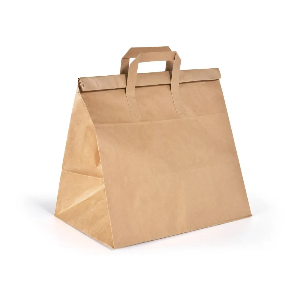 Biopak Foldbag Suuri Braun Paper FSC 320x210x340 | Pack (250 kappaletta)