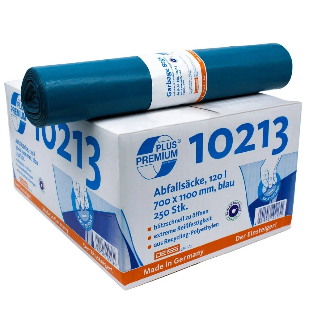 DEISS Premium Plus® Typ-60 Abfallsäcke 10213, 120 Liter