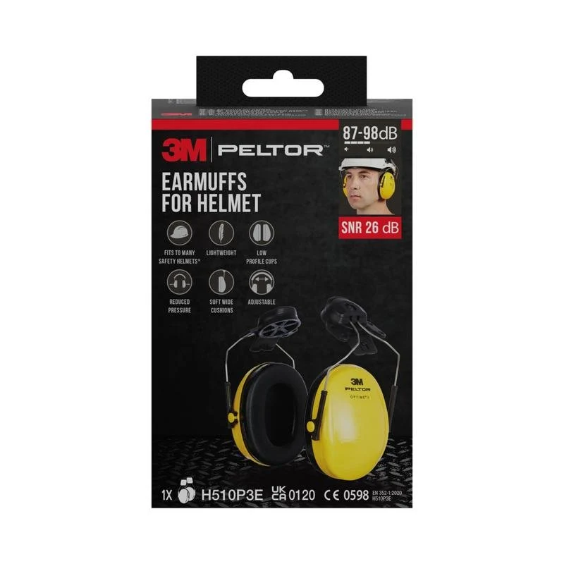 3M ™ Peltor ™ Reclotion ™ I CapsuleHears Protection pentru casca de protecție H510P3E, valoarea SNR 26 dB, galben | Pachet...