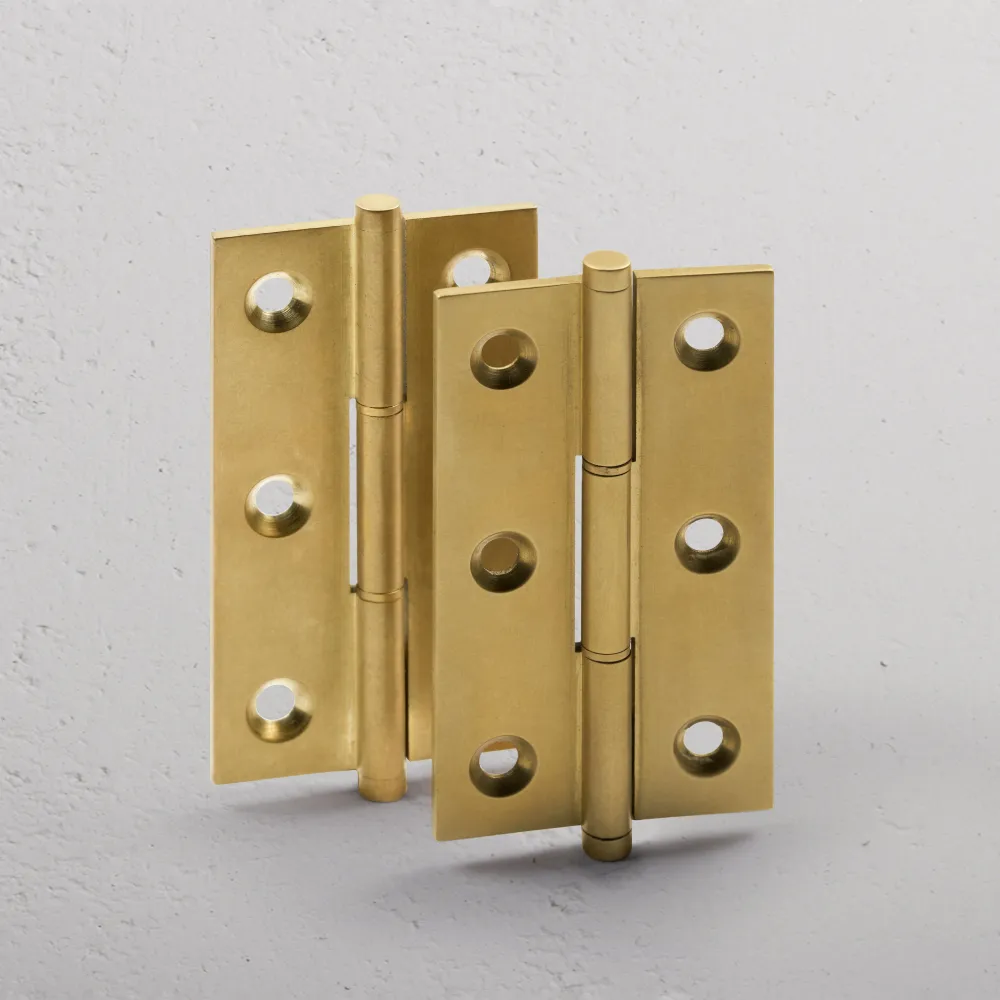 Cedar Cabinet Hinge Pair - Antique Zlatý kov