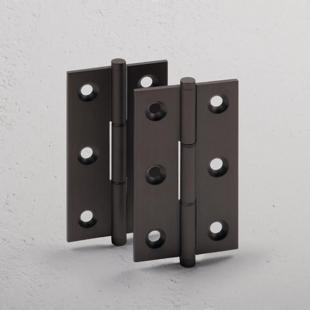 Cedar Cabinet Hinge Pair - Kovově hnědý