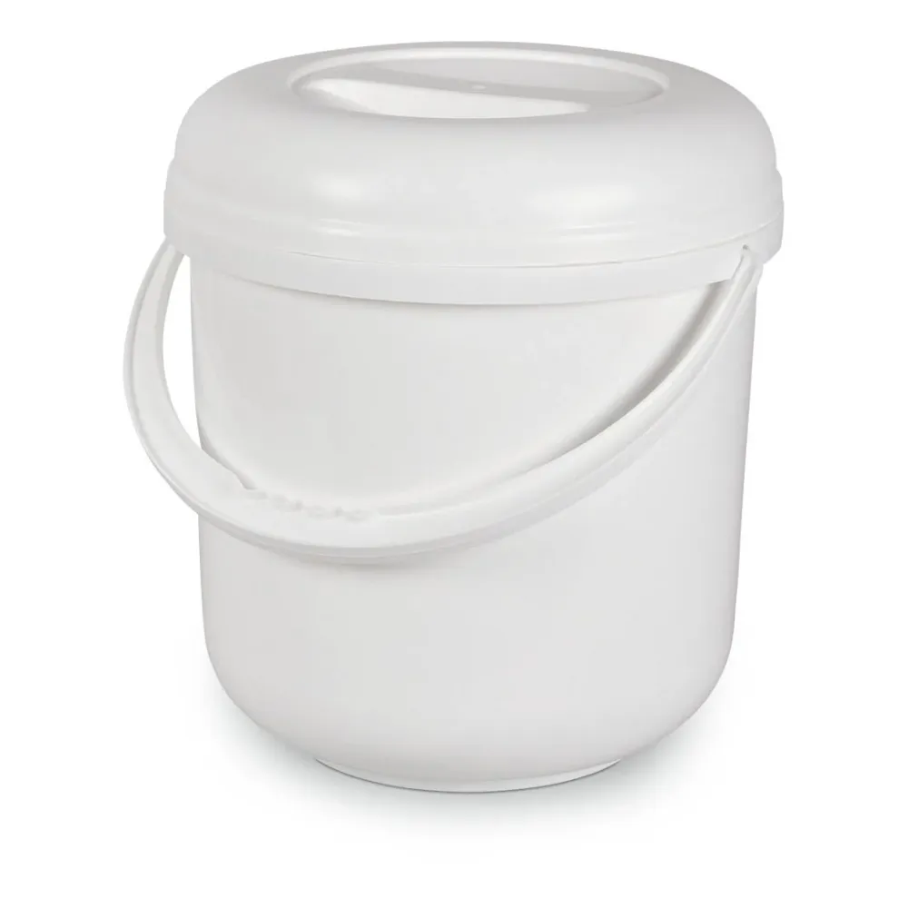 Nölle Profi Brush lidded bucket, 10 liter plastic, white painting work | 1 piece