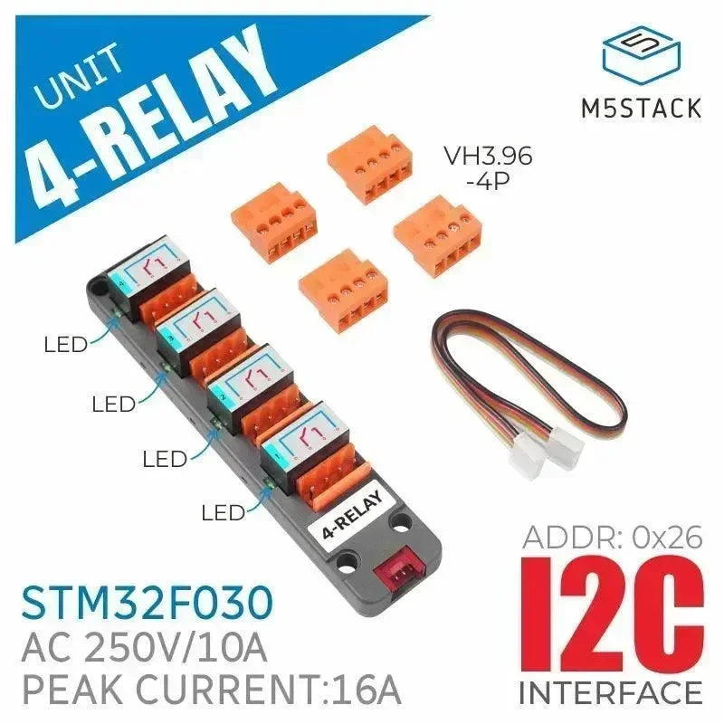 M5Stack 4-reléová jednotka