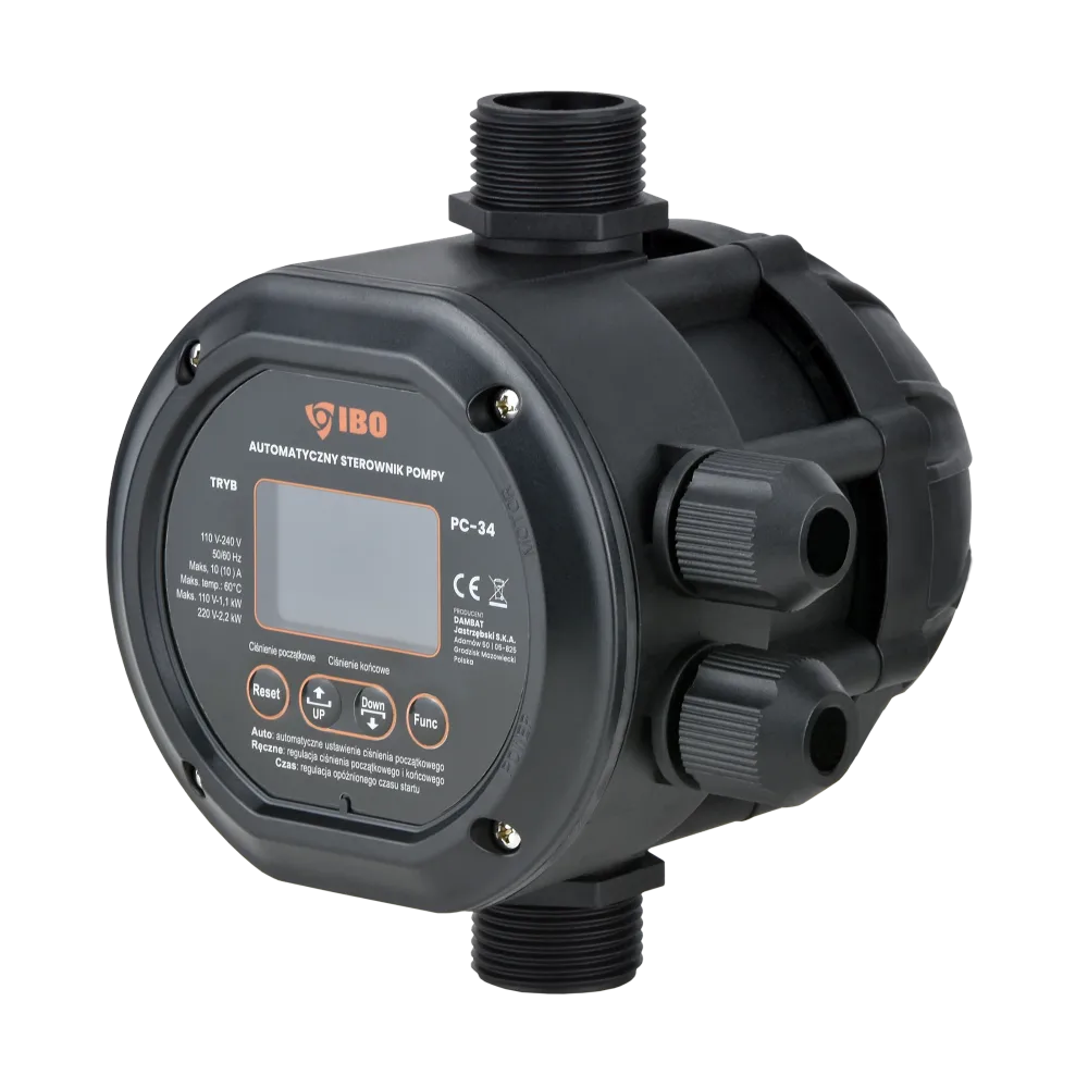 Elektronický spínač tlaku PC-34 (2,2 kW, 230 V) Regulátor čerpadla