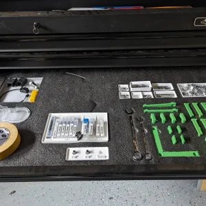 High Feed Kaizen Foam Insert CNC Tool Storage White